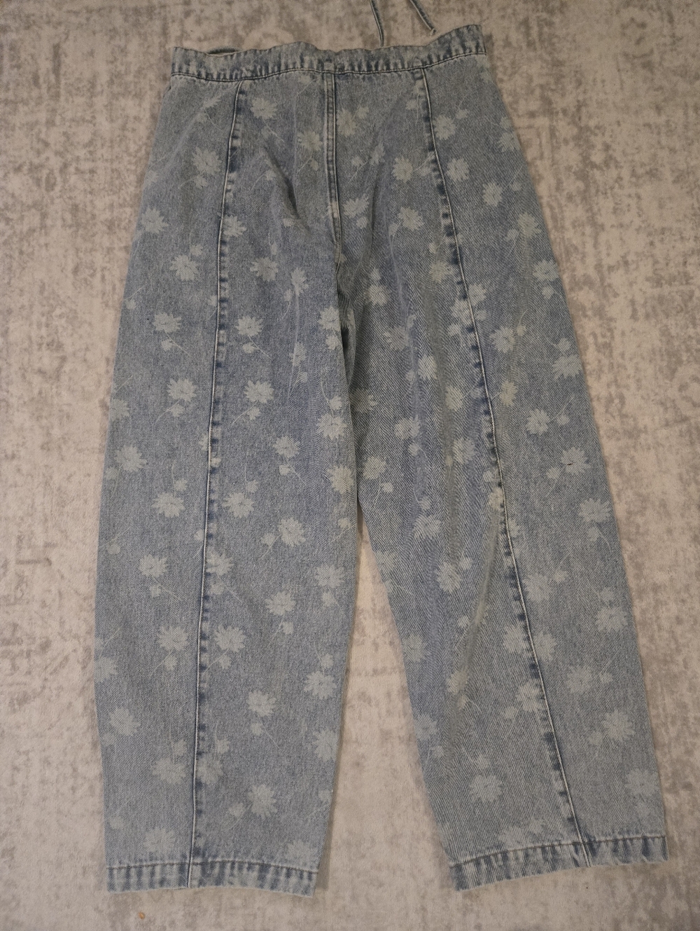 J.O.A. Dandelion Washed Light Blue High-Waist Drawstring Jeans